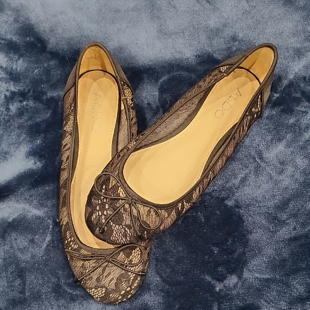 ALDO Black Lace Women's Flats